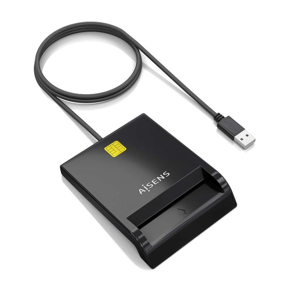 External Card Reader DNI Aisens ASCR-SN06-BK Black