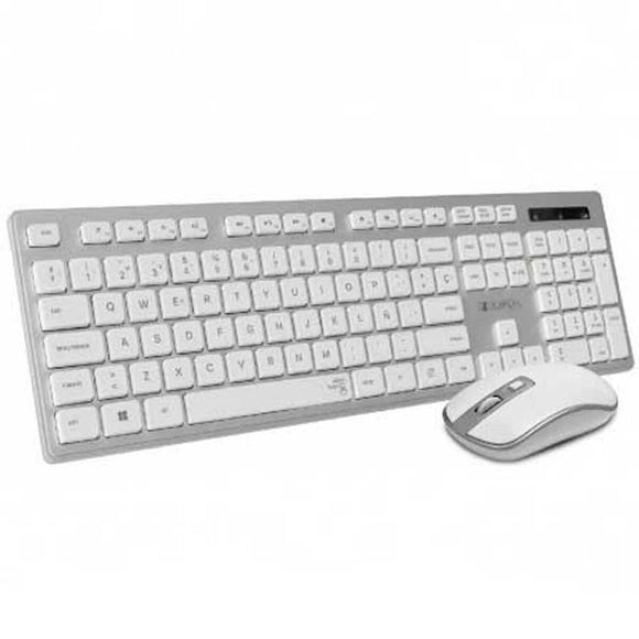 Keyboard and Wireless Mouse Subblim SUBKBW-CEKE10 Spanish Qwerty