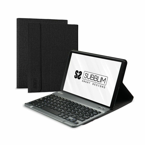 Case for Tablet and Keyboard Subblim SUBKT3-BTS055 Black Spanish Qwerty 10,5