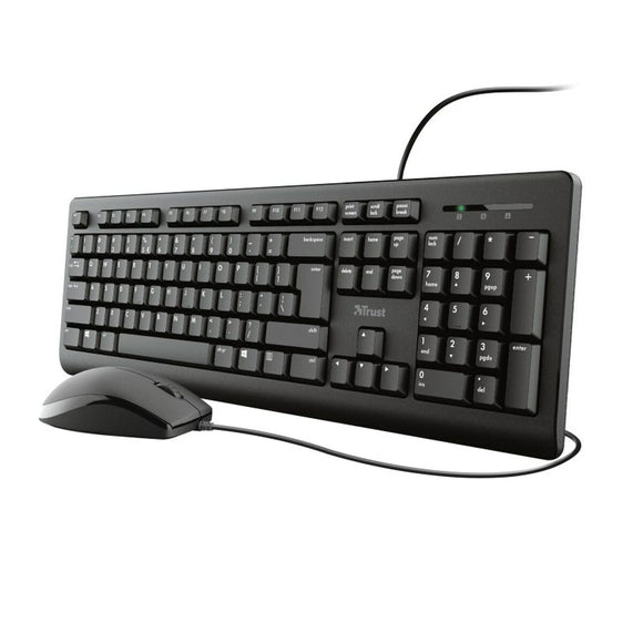 Keyboard and Mouse Trust 23970 Black Qwerty US