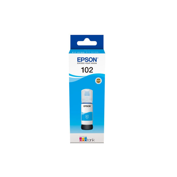 Compatible Ink Cartridge Epson 102 EcoTank Cyan ink bottle