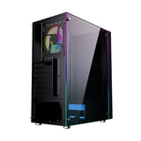 ATX Semi-tower Box GEMBIRD Fornax 2500 ARGB Black Multicolour