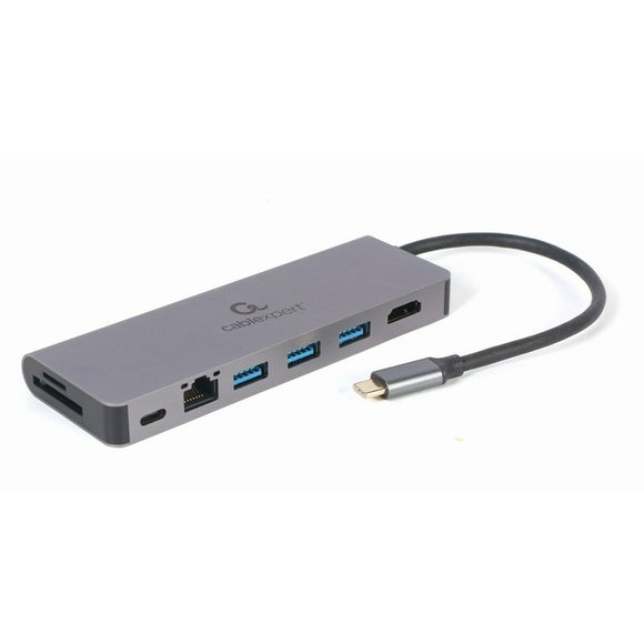 USB-C Hub GEMBIRD A-CM-COMBO5-05 5-in-1 Silver 100 W