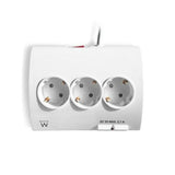 Power Socket - 5 sockets with Switch Ewent EW3932 1,5 m 2 x USB 2,1 A 2500W White