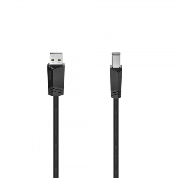 USB 2.0 A to USB B Cable Hama 00200602 1,5 m Black