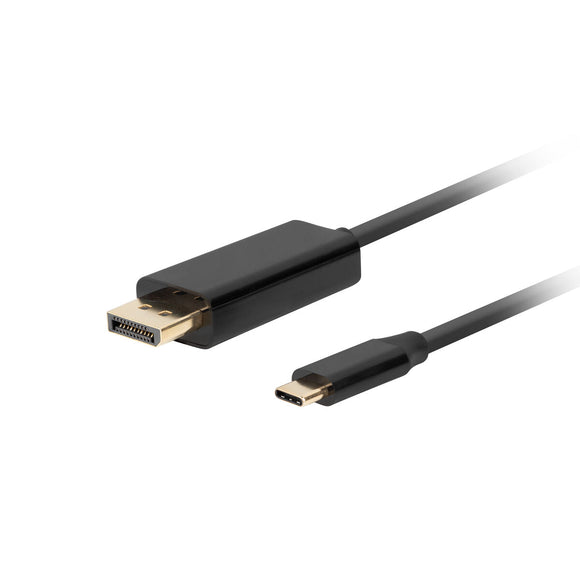 USB C to DisplayPort Adapter Lanberg CA-CMDP-10CU-0018-BK Black 1,8 m