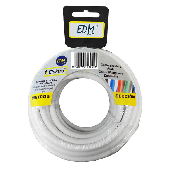 Parallel Interface Cable EDM 28036 2 x 1,5 mm White 50 m